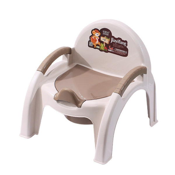 Children's Plastic Toilet with Backrest