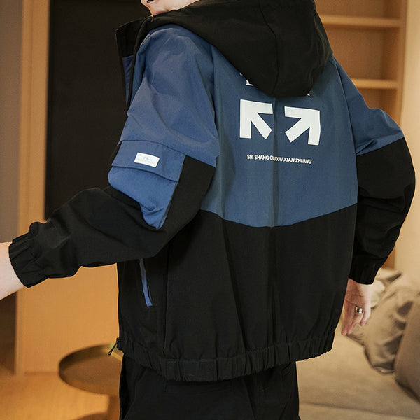 Men's Baseball-Style Casual Jacket