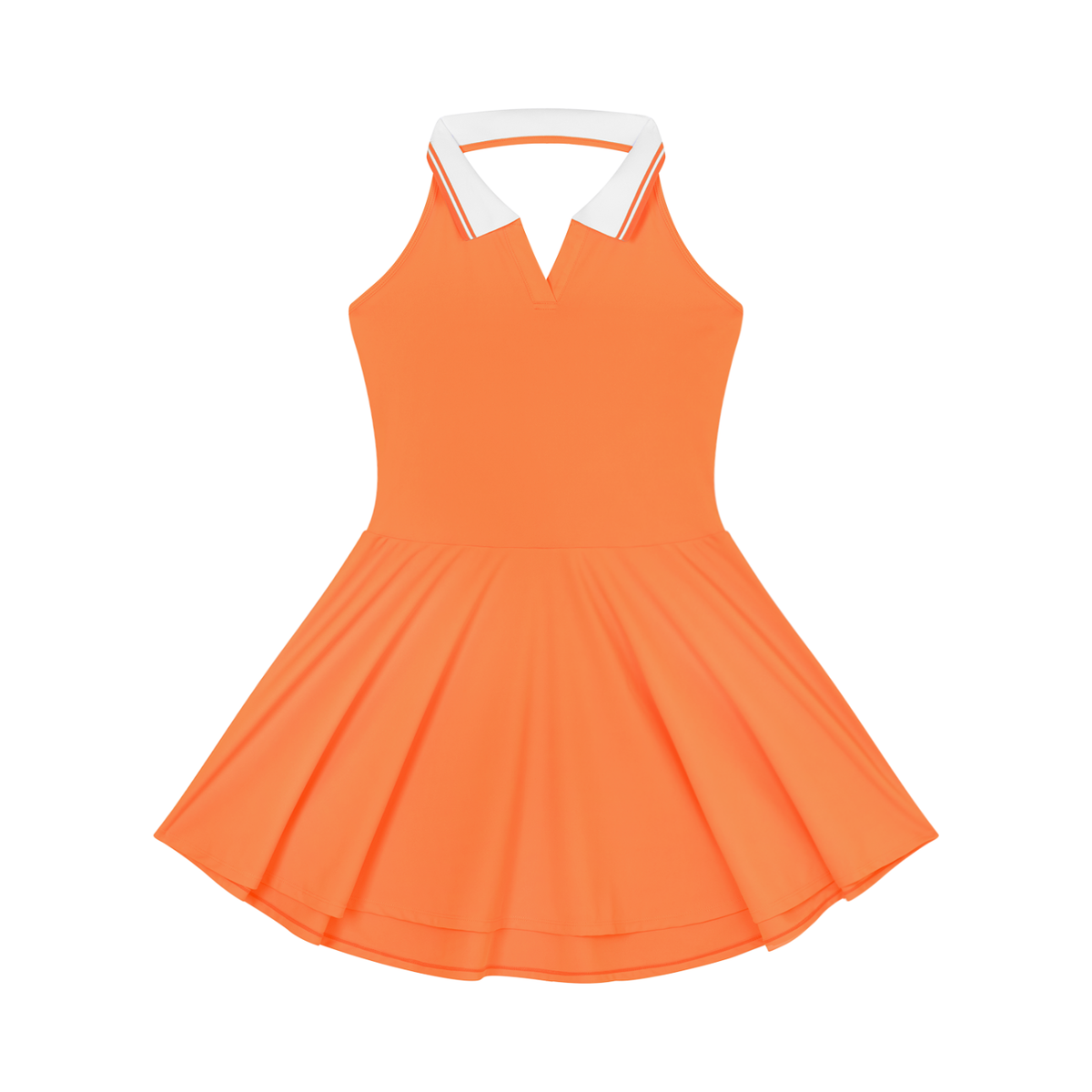 Women's Collared Halter A-Line Tennis Dress 210GSM