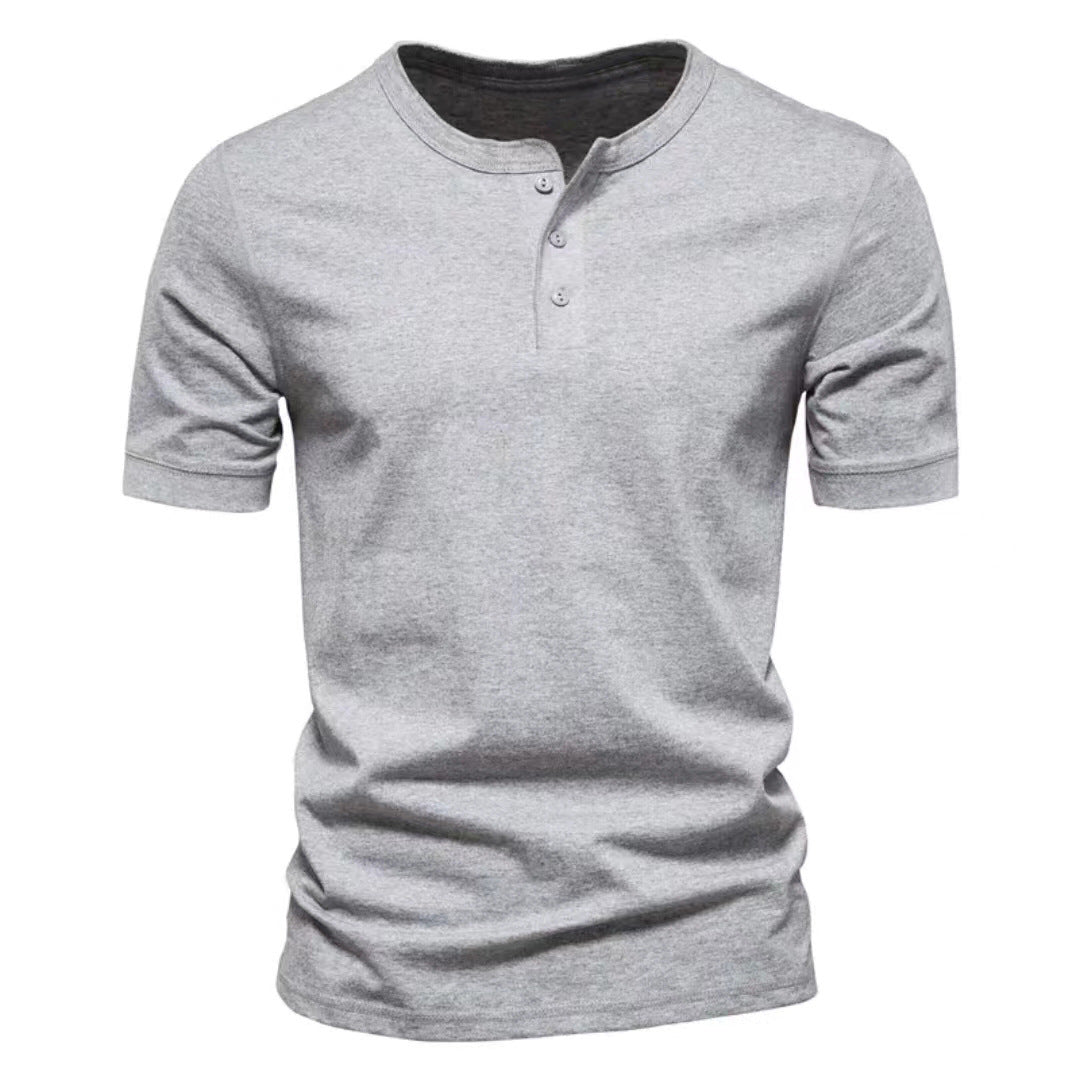 Men's Crew Neck Solid Colour T-Shirt - Short Sleeve