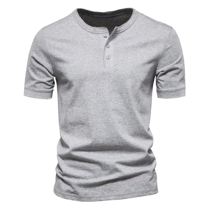 Men's Crew Neck Solid Colour T-Shirt - Short Sleeve