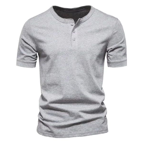 T-shirt col rond uni pour homme - Manches courtes
