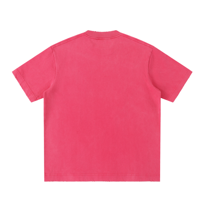 Heavyweight Vintage Washed Frayed T-Shirt