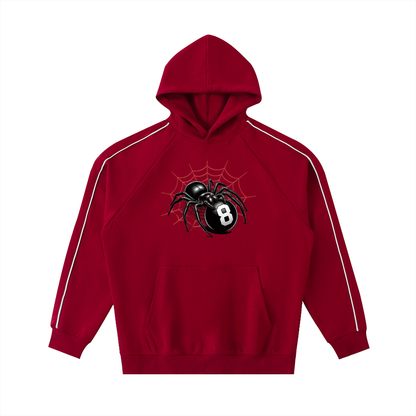 Contrast Piping Raglan Hoodie | Spiderweb
