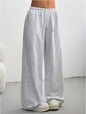 Straight-leg Minimalist Solid-color Womens Sweatpants