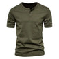 Men's Crew Neck Solid Colour T-Shirt - Short Sleeve