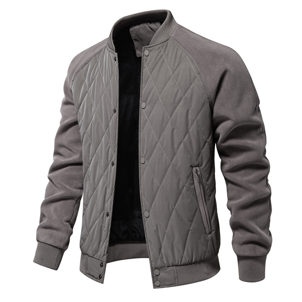 Mens Stitching Raglan Sleeve Coat