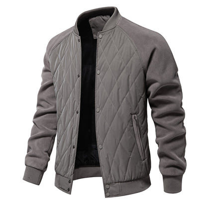 Mens Stitching Raglan Sleeve Coat