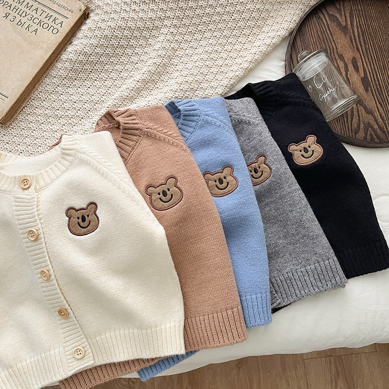 Babies Long Sleeve Knitted Cardigan