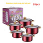 Stainless Steel Colorful 10-piece Set
