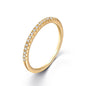 Micro-inlaid Zircon Ring Female Niche
