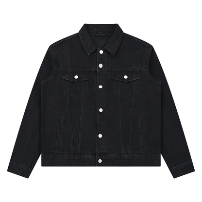 Unisex Vintage Wash Denim Jacket 440GSM