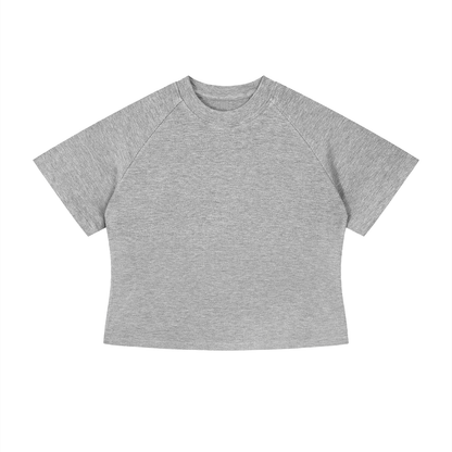 Women's Mineral Wash Crop T-Shirt 260GSM