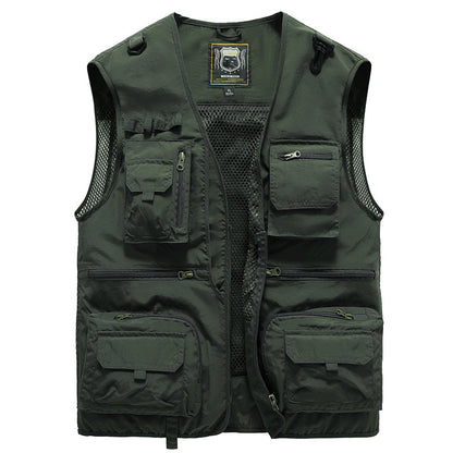 Mesh Cargo Sleeveless Jacket Tool Vest