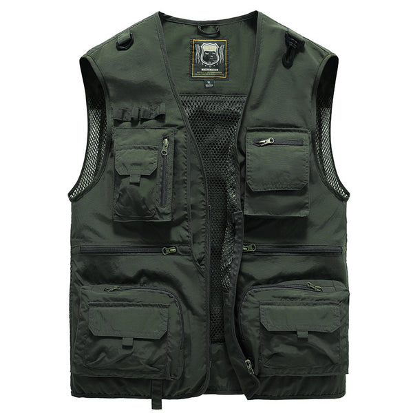 Mesh Cargo Sleeveless Jacket Tool Vest