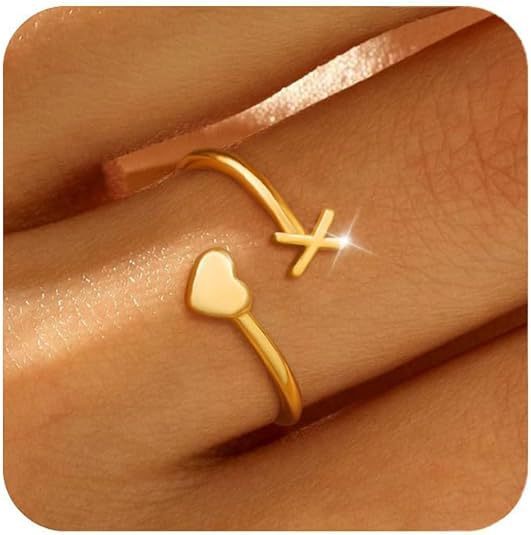 Ring Simple 26 English Letters - Stuffs & Savers