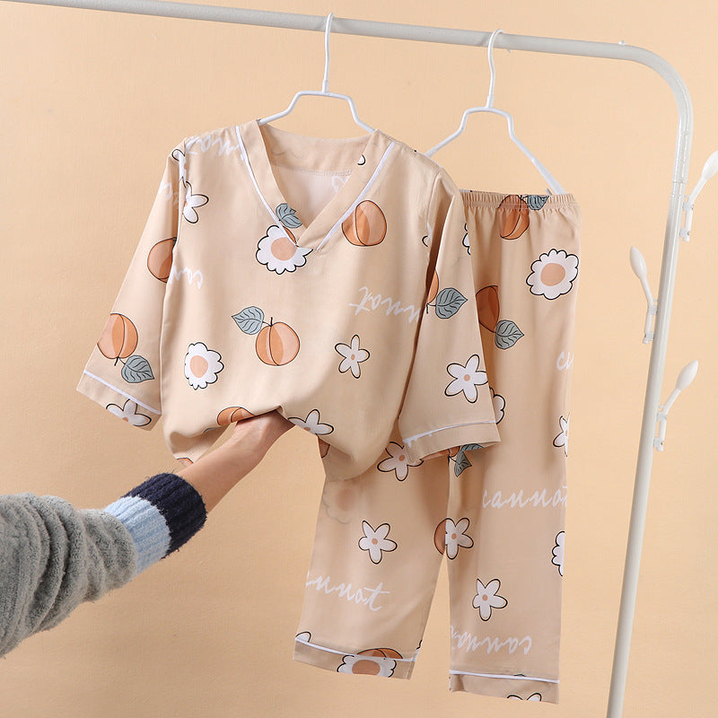 Children's Thin Print Homewear Set
