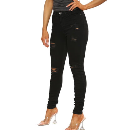 Enzo Jean Skinny Femme Slim Stretch Nouveau Pantalon en Jean Taille UK