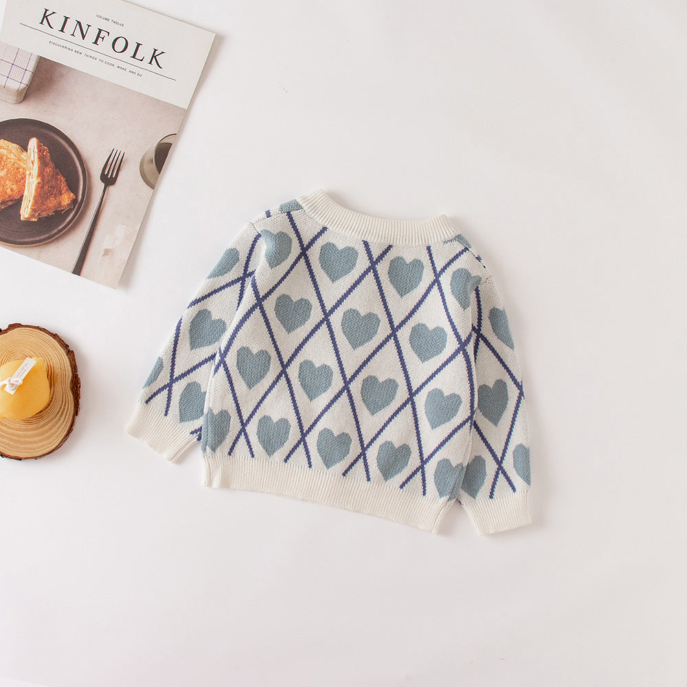 Jacquard Knit Baby Romper