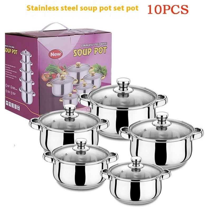 Stainless Steel Colorful 10-piece Set