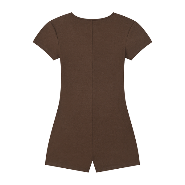 Waran Women’s Dual-Function Cape Tie-Waist Romper 250GSM