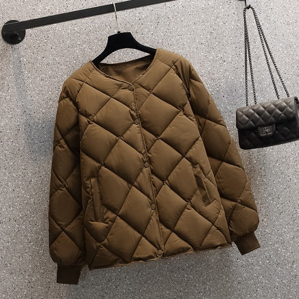 Doudoune Courte Femme Hiver Style Coréen Légère
