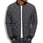 Solid Color Loose Jacket Diamond Cotton Jacket