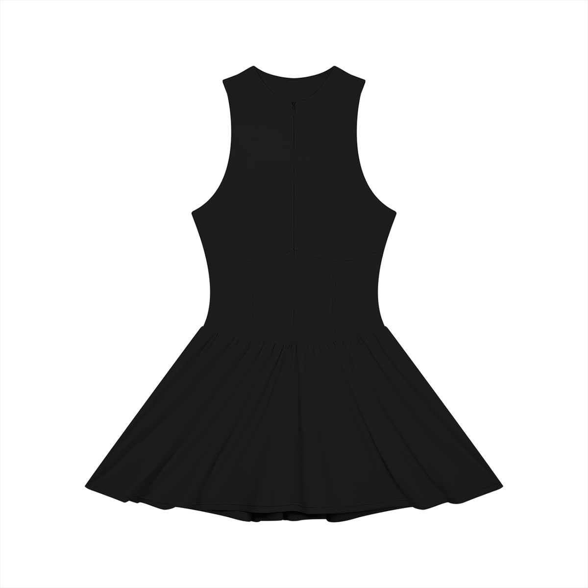 Women's Ruched Sleeveless Full-Zip Dress 220GSM