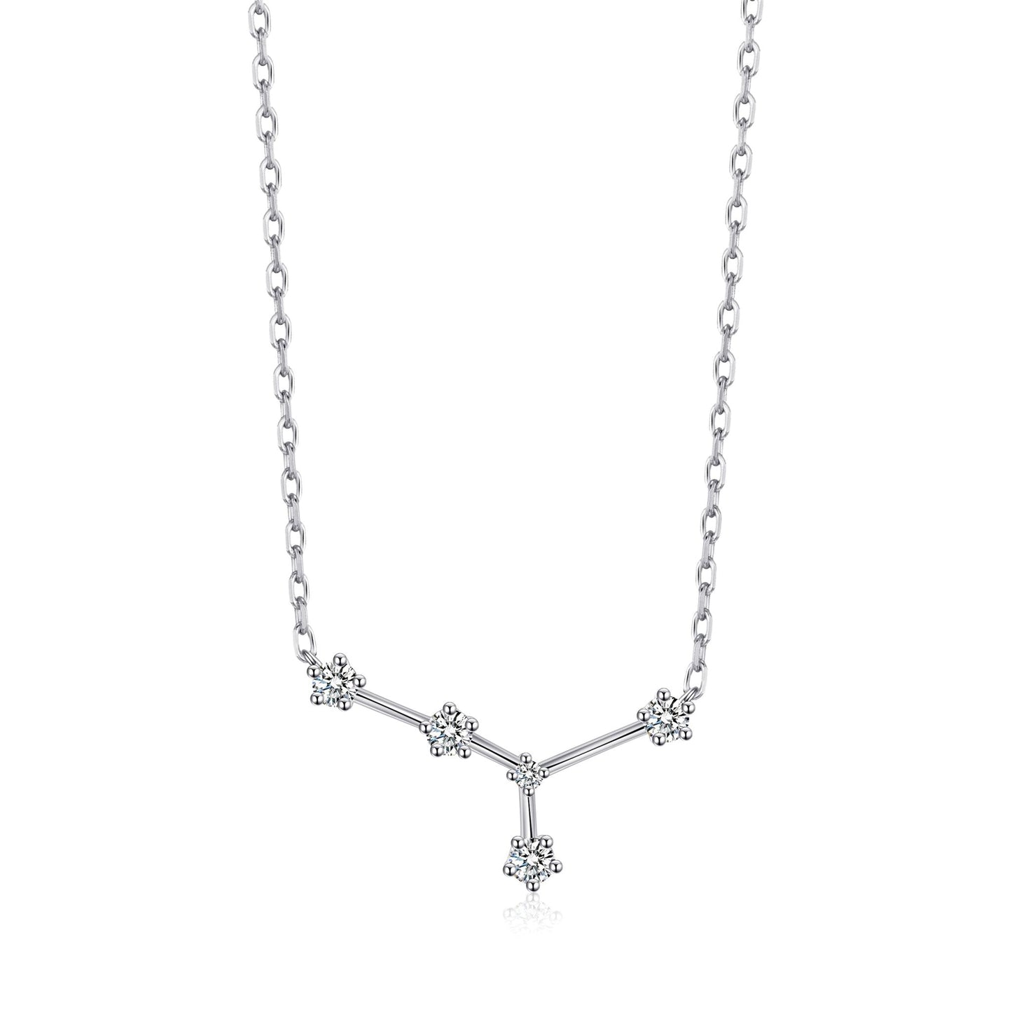 Cancer Star Sign Zodiac Constellation Necklace with Zircondia® Crystals