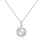 Cancer Star Sign Zodiac Necklace with Zircondia® Crystals
