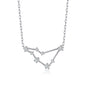 Capricorn Star Sign Zodiac Constellation Necklace with Zircondia® Crystals