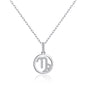 Capricorn Star Sign Zodiac Necklace with Zircondia® Crystals