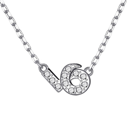Capricorn Zodiac Star Sign Necklace Created with Zircondia® Crystals
