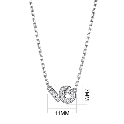 Capricorn Zodiac Star Sign Necklace Created with Zircondia® Crystals