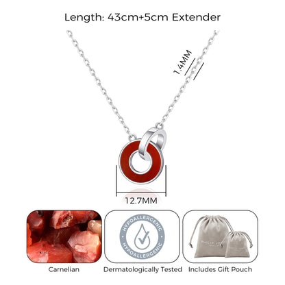 Collier Circulaire en Cornaline