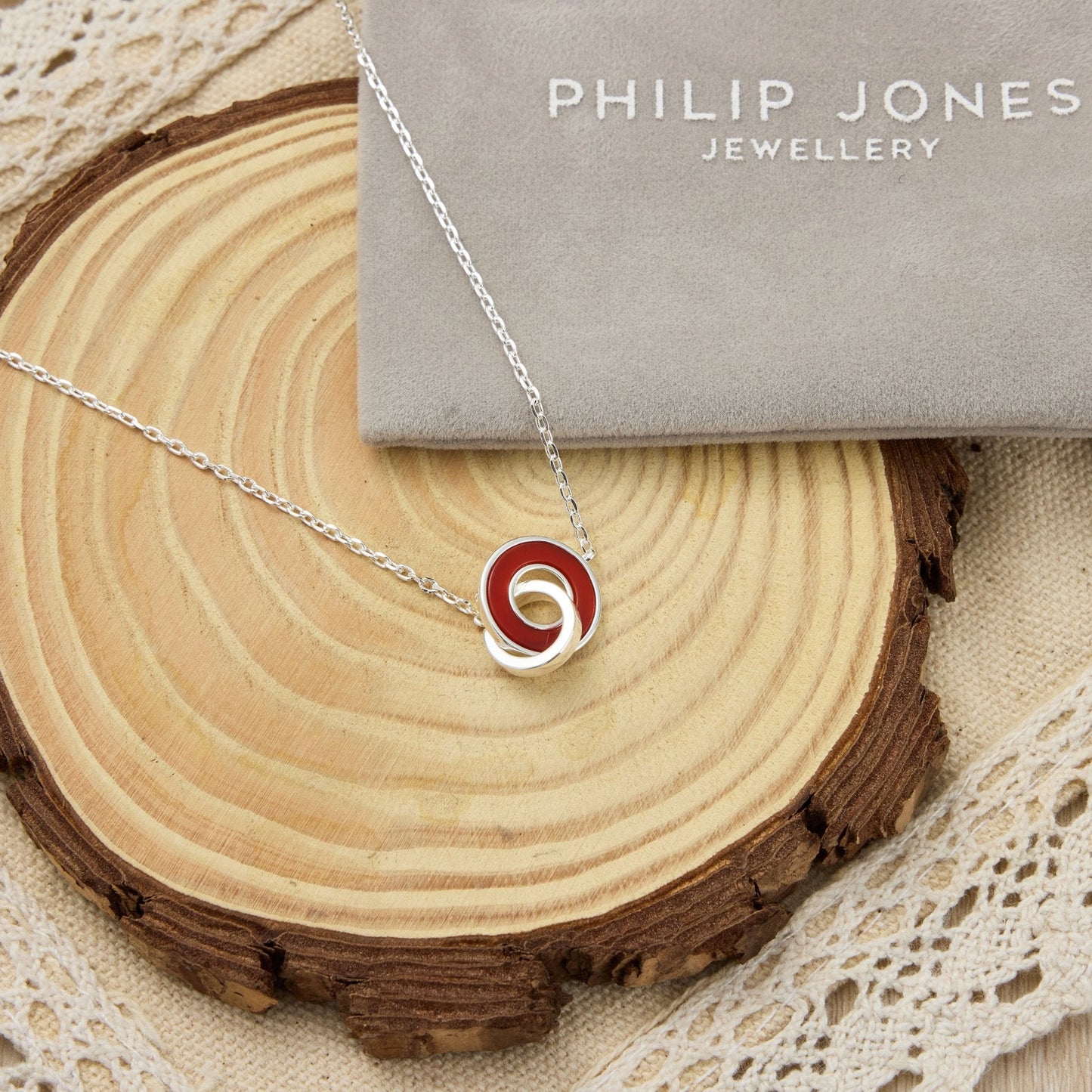 Collier Circulaire en Cornaline
