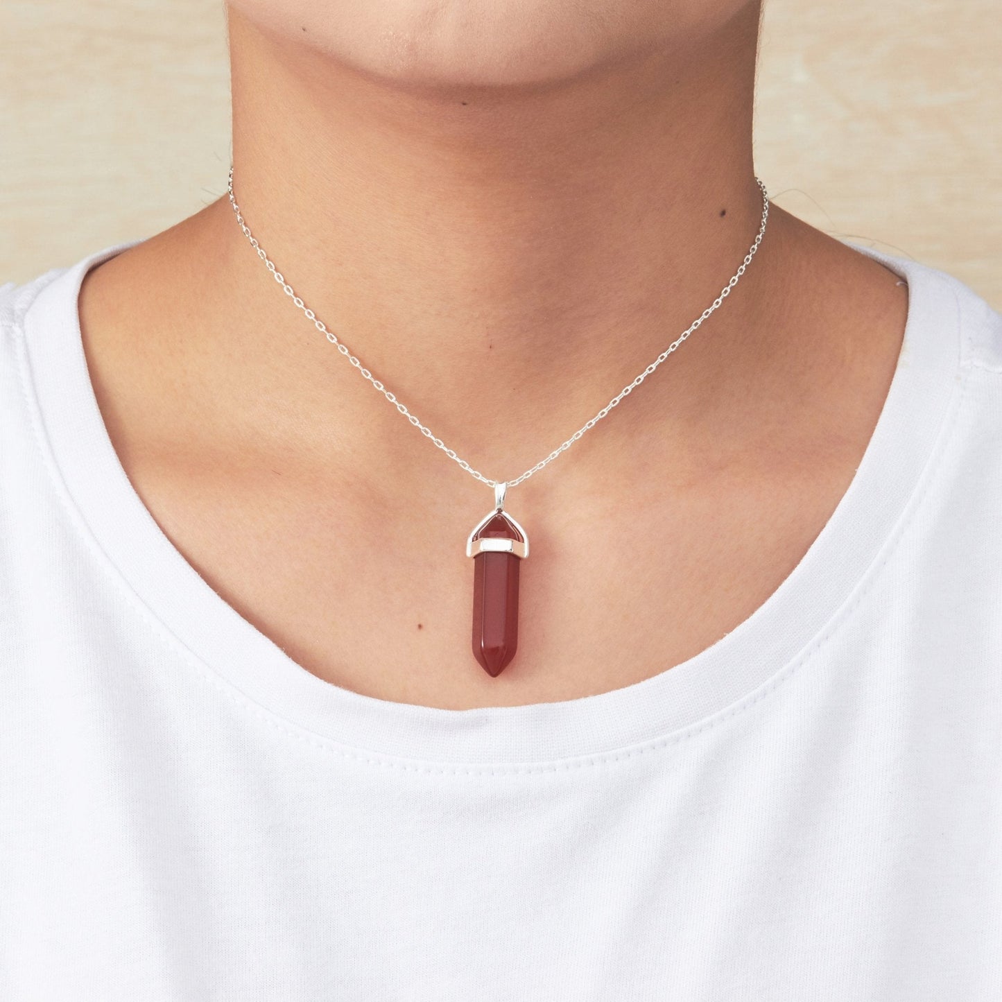 Carnelian Genuine Gemstone Necklace