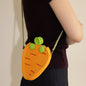Strawberry And Carrot Crochet Bags