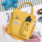 Sacs en toile Harajuku Sac à main étudiant avec poches Sac à dos preppy Sac à bandoulière pour femme