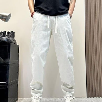 Men's Slim-Fit Straight Cut Casual Pants