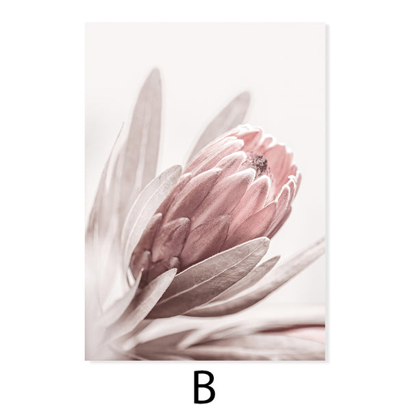 Affiche élégante de peinture à l'huile moderne Pivoine Amour