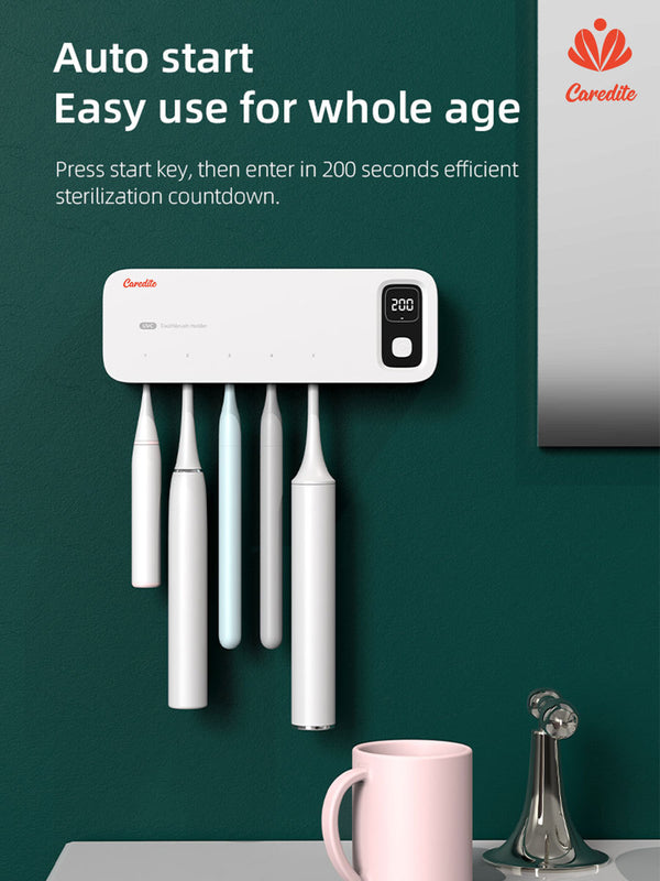 Caredite 2023 Toothbrush Sterilizer Holder