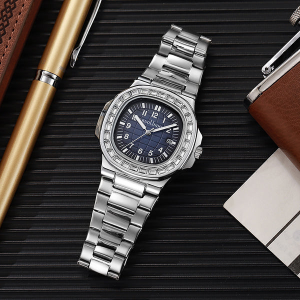 RUOLINDO Stainless Steel Luminous Men's Watch