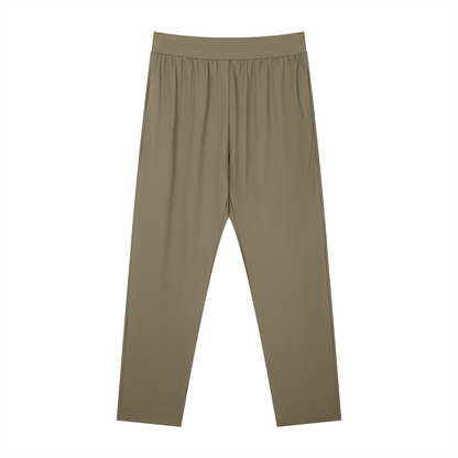 Men's Straight Leg Elastic Waist Pants
