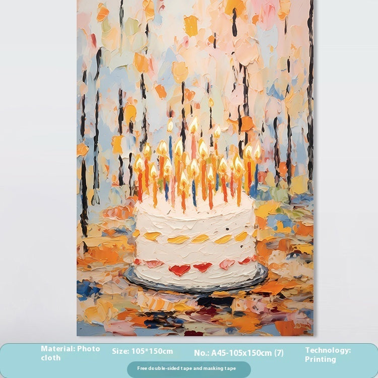 Birthday Party Layout Background Wall