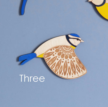 Wooden Flying Bird Wall Hanging Pendant