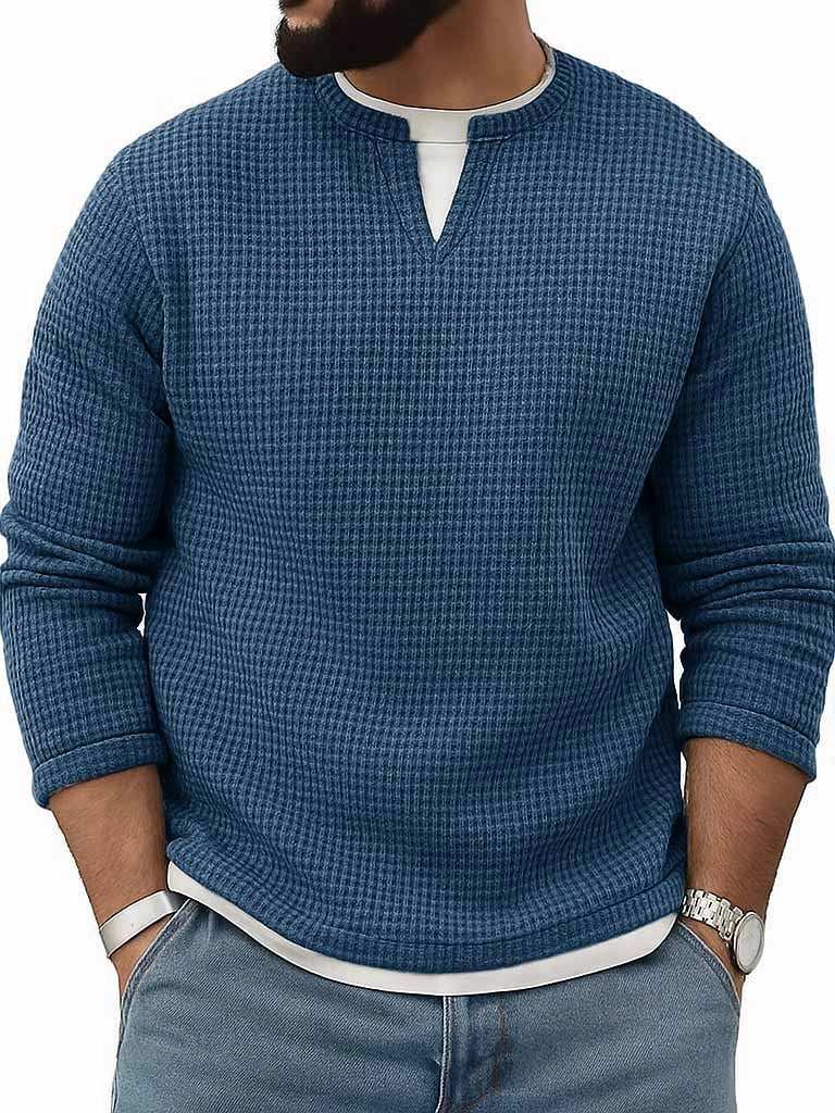 Crew-Neck Long-Sleeve Top