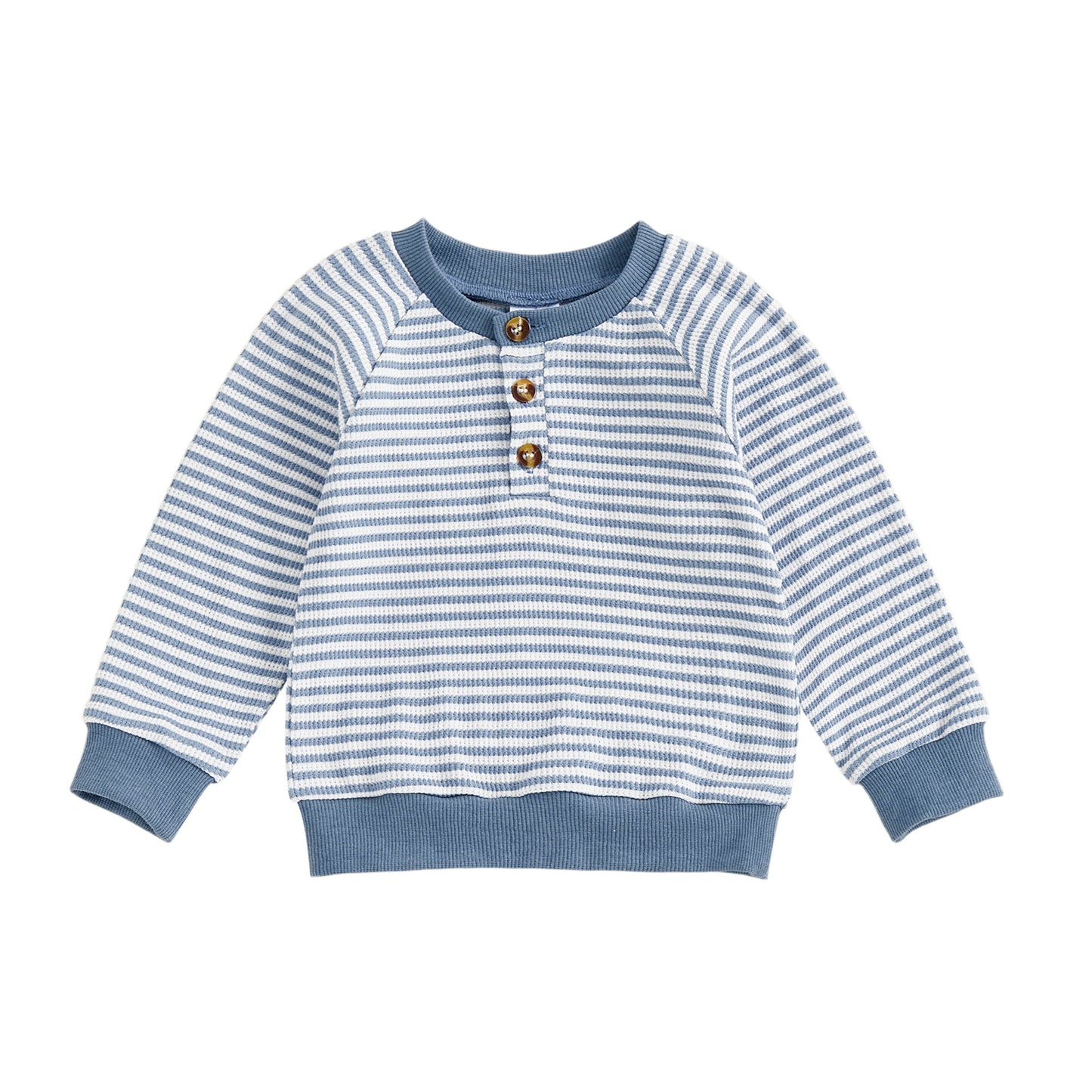 Long Sleeved Striped Button-up Top