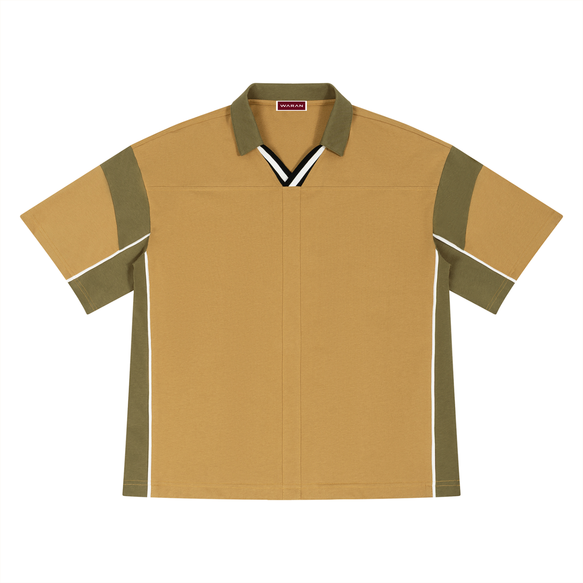 Unisex Boxy Color Block Polo Shirt 230GSM