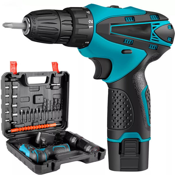 12V Cordless Drill and Screwdriver Kit